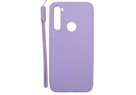 Korpuso galas, galinis dangtelis Evelatus         Xiaomi      Redmi Note 8 Soft Touch Silicone Case with Strap       Purple