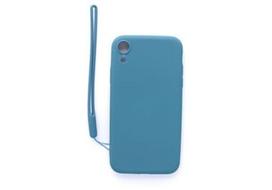 Korpuso galas, galinis dangtelis Evelatus         Apple      iPhone XR Soft Touch Silicone Case with Strap       Blue