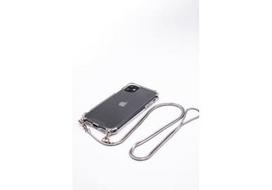 Korpuso galas, galinis dangtelis Evelatus         Huawei      P30 Lite Silicone TPU Transparent with Necklace Strap       Silver