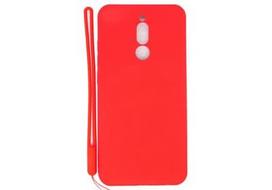 Korpuso galas, galinis dangtelis Evelatus         Xiaomi      Redmi 8 Soft Touch Silicone Case with Strap       Red