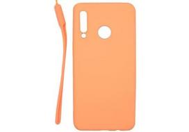 Korpuso galas, galinis dangtelis Evelatus         Huawei      P30 Lite Soft Touch Silicone Case with Strap       Pink