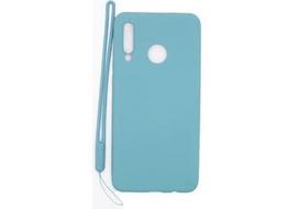 Korpuso galas, galinis dangtelis Evelatus         Huawei      P30 Lite Soft Touch Silicone Case with Strap       Blue