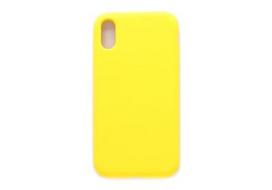 Korpuso galas, galinis dangtelis Evelatus         Apple      iPhone Xs Soft case with bottom       Light Yellow