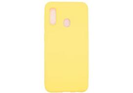 Korpuso galas, galinis dangtelis Evelatus         Samsung      A20e Soft Touch Silicone Case with Strap       Yellow