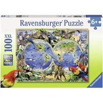 Puzzle 100 Animal Around the World - RAVENSBURGER dėlionė