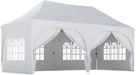 Pavėsinė Outsunny, 3x6 m, tamsiai pilka (Dark Grey)