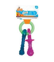 Nylabone Pyppy kramtymo žindukas su šoninės skoniu mažiems šuniukams : Žaislų dydžiai - XS