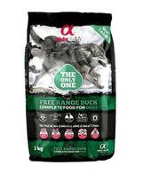 ALPHA SPIRIT Pilnos porcijos sausas minkštas maistas šuniukams Free range duck antiena 3 kg