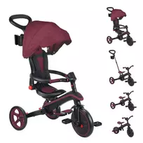 Globber triratukas Explorer Trike Foldable 4in1 (Burgundy)