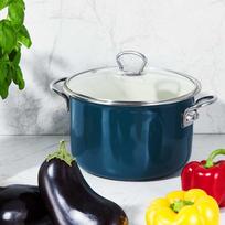 Emaliuotas puodas Olkusz Plus, 16 cm, 1.3 l, mėlyna (Blue)