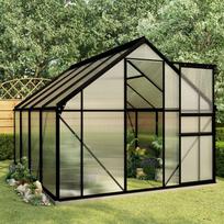 Šiltnamis su pagrindo rėmu, Antracitas (Anthracite), aliuminis, 4,75 m²