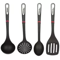 Tefal Ingenio K206S414, 4 dalių, juodas/raudonas
