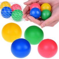 Minkšti spalvoti kamuoliukai tinkle 4 vnt. SP0775