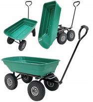 Sodo vežimėlis XL, metalas, juoda sp./žalia sp., 52 l