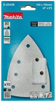 Šlifavimo lapas Makita E-23438, 80, 15 cm x 10 cm, 10 vnt.