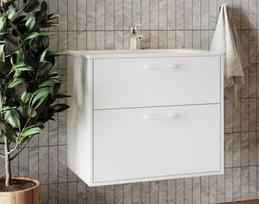 Vonios spintelė AFINA AF-60, balta (White)