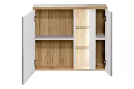 Vonios spintelė su veidrodžiu COMAD BAHAMA 841, ąžuolo/balta (Oak/White)