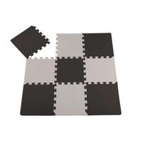 BabyTrold minkštas kilimėlis-dėlionė PUZZLE PLAY MAT, Juodas/Pilkas