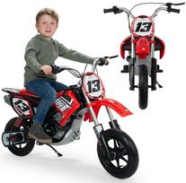 elektrinio ratas - Injusa vaikiškas elektrinis motociklas Motor Cross, raudonas (Red) 24V - 1 nuotrauka