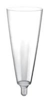 Vienkartinė taurė Flute, skaidri (Clear), 160/100 ml, 20 vnt
