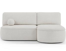 lova x 220 - Livosa Royal 01 kampinė sofa-lova, balta (White) - 1 nuotrauka