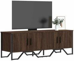 TV staliukas vidaXL, rudas ąžuolas (Brown Oak), 122 cm x 34 cm x 41 cm