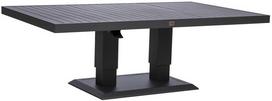 Lauko stalas Home4you TOMSON, tamsiai pilkas (Dark Grey), 150 cm x 90 cm x 52-75 cm