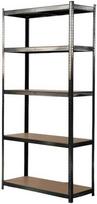 175 - 4IQ Sandėliavimo lentyna, 220 x 110 x 45 cm, 175 kg, Juoda (Black) - 1 nuotrauka