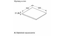 hob induction - BOSCH PVQ61CHB1E - 5 nuotrauka