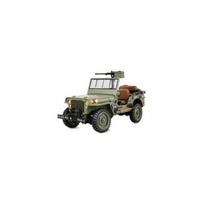 rc modeliai - Amewi Jeep Willys MB Scale Crawler 4WD 1:14 RTR Žalias (Green) - 1 nuotrauka