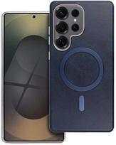 4Kom Oem "GENTLEMAN MAG COVER" dėklas suderinamas su MagSafe Samsung Galaxy A56 Mėlynas (Navy Blue)
