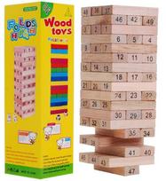 mediniai stalai - BRAIN GAMES Stalo žaidimas Didelė medinė Jenga, LT - 1 nuotrauka