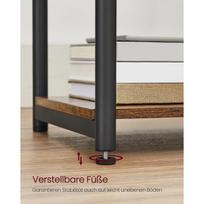 naktinis staliukas su spintele juoda - Vasagle Naktinė spintelė ROD, ruda/juoda (Brown/Black) - 1 nuotrauka