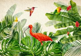 Fototapetas Artgeist Exotic Birds, 280 cm x 400 cm