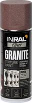 Aerozoliniai dekoratyviniai dažai INRAL Granite, raudonų plytų (Brick Red), matiniai, 400 ml