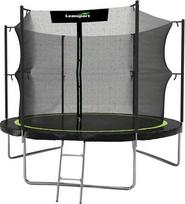 batutas trampolines - Batutas Lean Sport 3956, 426 cm, su tinklu, su kopėčiomis - 1 nuotrauka