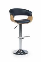 Baro kėdė Halmar H-45 Light Oak/Black, 1 vnt.