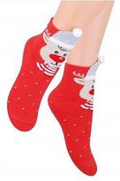 STEVEN Kojinės Chirstmas Red 096-019 32-34