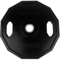 gumti - Olimpinis gumuotas svoris TUNTURI 14TUSCL298, 25kg, Juodas (Black) - 1 nuotrauka