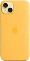 Apple iPhone 15 Plus Silicone Case with MagSafe - Saulė (Sunshine)