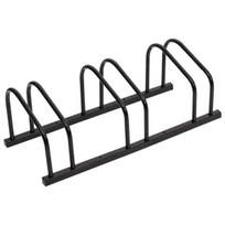 vidaXL Dviračių stovas trims dviračiams, Juodas (Black)