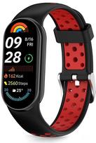 apyranke band - Tech-Protect IconBand Air dirželis Xiaomi Smart Band 8 / 9 / 10 / NFC - Juodas ir Raudonas (Black and Red) - 1 nuotrauka
