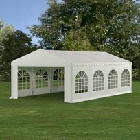 PVC Palapinė - Paviljonas Zeltpro 4x8 m, Baltas (White)