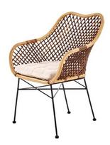 Halmar K336 Chair Natural/Dark Brown