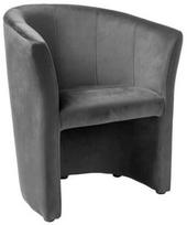Fotelis Signal Meble TM-1 Velvet Grey, 67x47x76 cm
