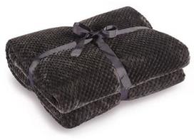DecoKing Henry Blanket Charcoal 220x240