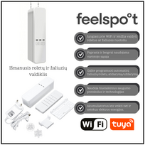ismanus namas - Feelspot FS-BDM01W Išmanusis roletų ir žaliuzių valdiklis Wi-Fi - 1 nuotrauka