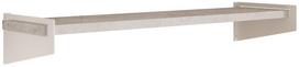 Sieninė lentyna ADRK Ivi, balta sp./pilka sp., 10 cm x 18.5 cm x 70 cm