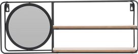Sieninė lentyna H&S Decoration, juoda sp., 20 cm x 50 cm x 10 cm