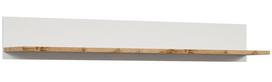 Sieninė lentyna Holten S440-POL/106-BI/DWO, ąžuolo sp./balta sp., 22 cm x 156 cm x 24 cm